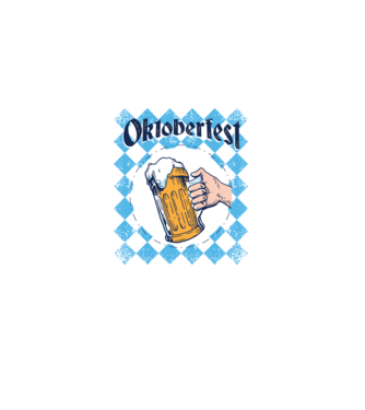 Tricou cu bere Oktoberfest model albastru regal pe tricou