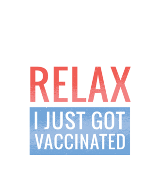 Fii calm, sunt vaccinat model negru pe tricou