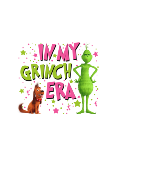 In my Grinch era model negru pe tricou