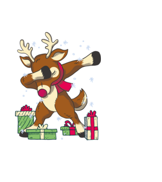 Rudolph DAB model negru pe tricou