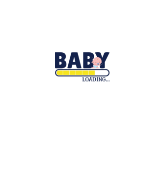 Baby is loading - tricou amuzant pentru mămici model alb pe tricou
