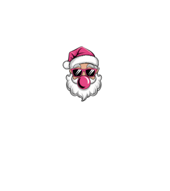 Bubble gum Santa 2 model negru pe tricou