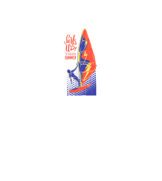Surfs up this summer model galben neon pe tricou