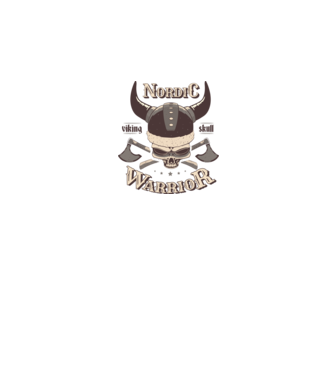 Nordic Warrior model negru pe tricou
