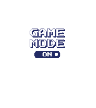 Game mode on Gamer pixel model alb pe tricou