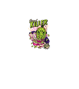 Cereal Killer model negru pe tricou