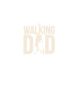 The Walking Dad model negru pe tricou