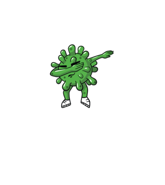 Coronavirus DAB dans model alb pe tricou