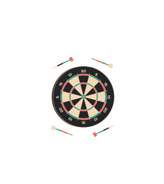 Tablă Darts model negru pe tricou