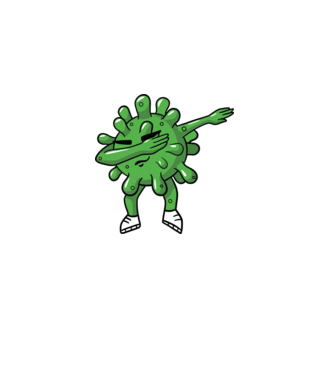 Coronavirus DAB dans model gri pe tricou