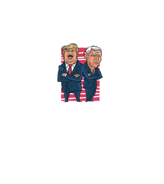 Trump Pence USA model alb pe tricou