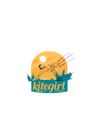 Tricou Kitegirl Kitesurf model alb pe tricou
