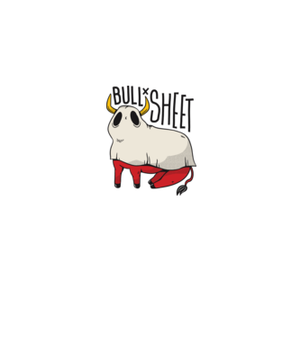 Bull sheet model gri pe tricou