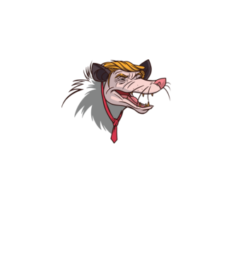 Trump Opossum model roz pe tricou