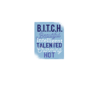 B.I.T.C.H. - Tricou cu inscripție amuzantă model gri pe tricou