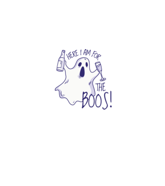 Here I am for the Boos model albastru jeanși pe tricou