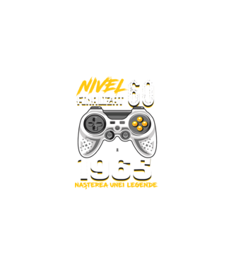 Nivel Finalizat 60 1965 model negru pe tricou