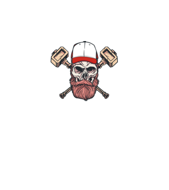 Craniu Viking model gri pe tricou