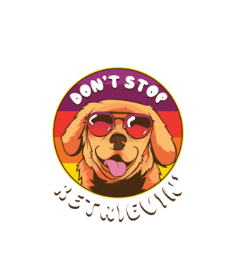 'Don''t stop Retrievin''' model alb pe tricou