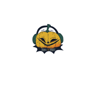 Dovleac Halloween model alb pe tricou