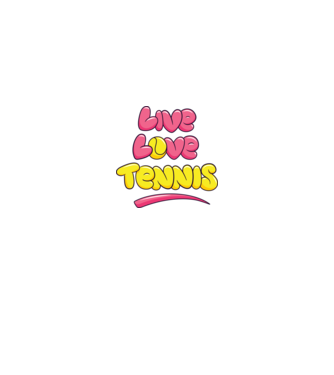 Live Love Tennis model turcoaz pe tricou