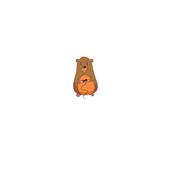 Hamster Gamer model alb/roșu pe tricou