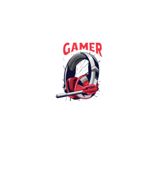 Căști Gamer model alb pe tricou