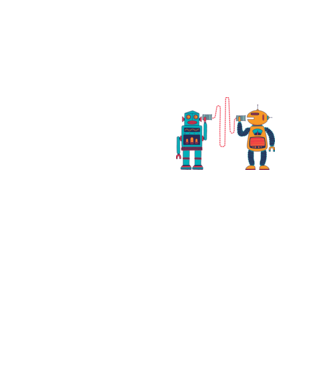 Walkie Talkie Robot model galben neon pe tricou