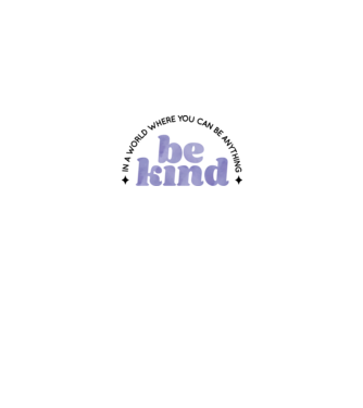 Be kind model alb pe tricou