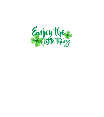 Enjoy the little things model negru pe tricou