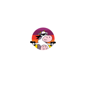 Pew Pew Pew Madafakas Vacă model negru pe tricou