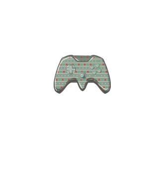Controler Gamer Crăciun model alb pe tricou