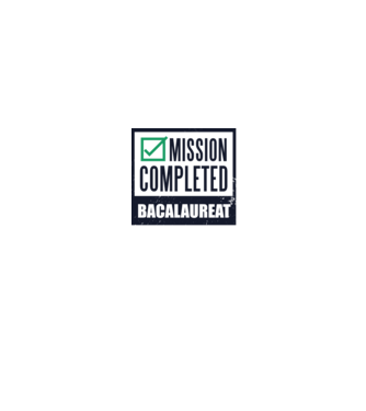 bacalaureat model alb/roșu pe tricou