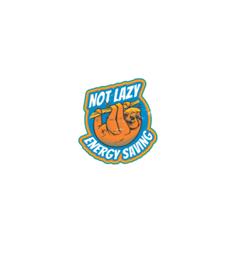 Not Lazy, Energy Saving - Leneș model negru pe tricou