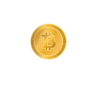 Monedă de aur Bitcoin model negru pe tricou