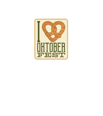 I Love Oktoberfest model negru pe tricou