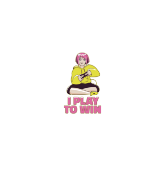 Anime fată Gamer model negru pe tricou