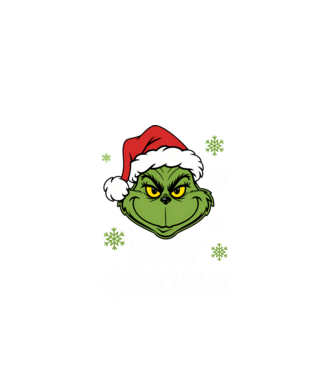 Merry Grinchmas Negru model negru pe tricou