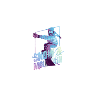 All I need is Snowboard model negru pe tricou