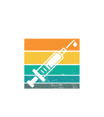 Don't wait vaccinate model alb pe tricou