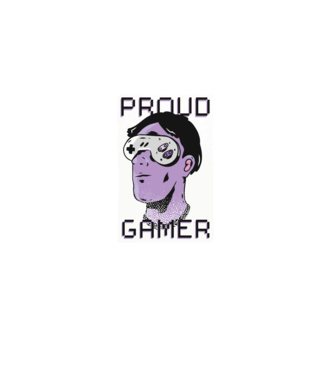 Ochelarii VR Proud Gamer model negru pe tricou