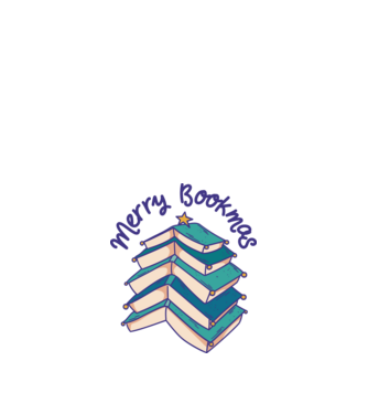 Merry Bookmas Crăciun cu cărți model alb pe tricou