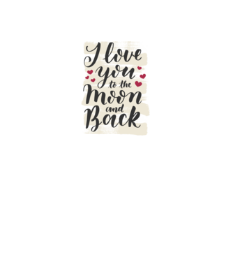 'I love you to the moon and back tricou drăguț Valentine''s Day' model gri pe tricou