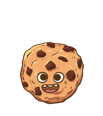 Cookie drăguț model turcoaz pe tricou