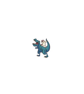 Unicorn DAB T-rex model gri pe tricou