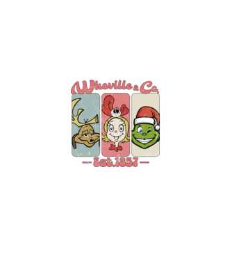 Whoville & Co - Grinch model alb pe tricou