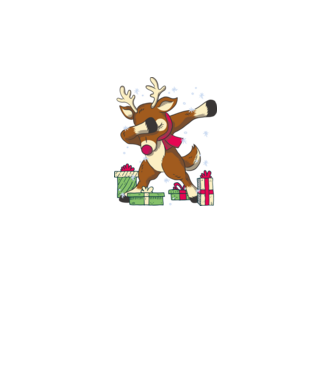 Rudolph DAB model negru pe tricou