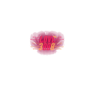 Love 3000 model negru pe tricou