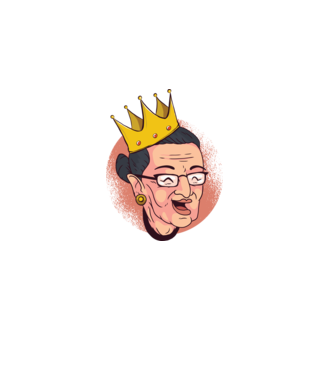 Ruth Bader Ginsburg model negru pe tricou
