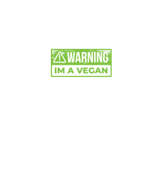 Atenție, sunt vegan model negru pe tricou